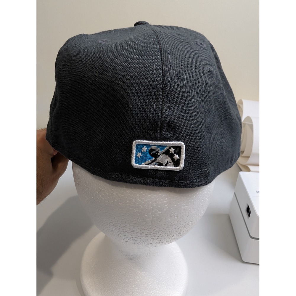 New Era 59FIFTY Fitted Hat Mens 7 3/8 Black Blue Lake Elsinore Storm - Picture 2 of 7